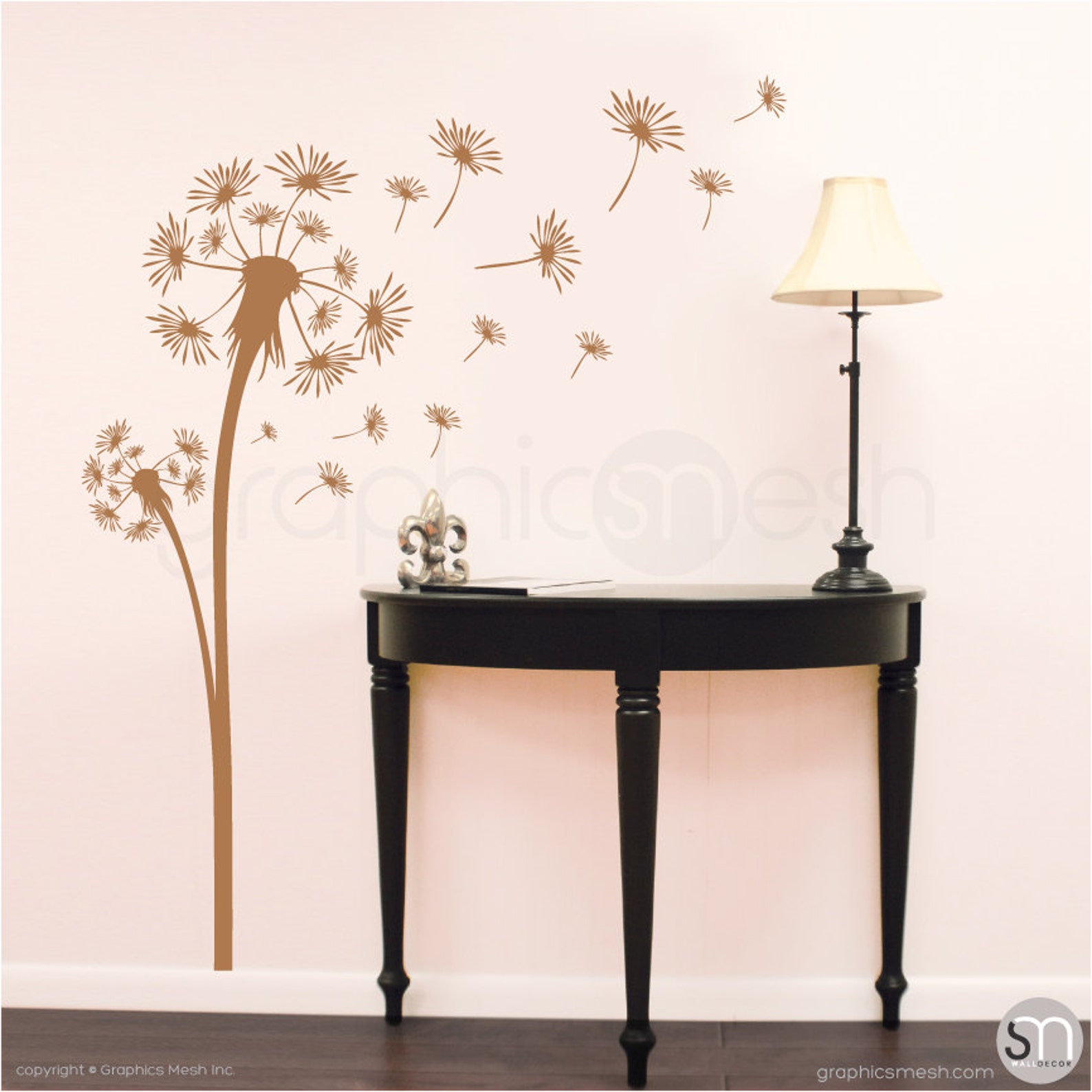 Wall Decals DANDELION FLORAL DECAL Vinyl Art Decor Sticker - Etsy