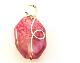 Pink Agate Pendant