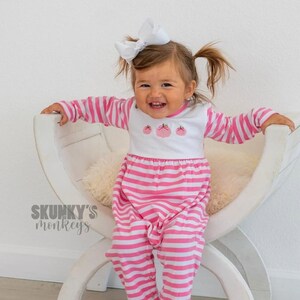Baby girl romper, Halloween monogram bubble, personalized romper, baby girl monogrammed pumpkin outfit, Girl longall, Fall Outfit