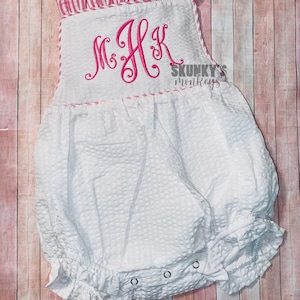 Beet World Bubble Baby Girls Romper main image 1
