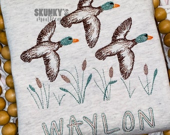 Boys Duck Sweatshirt, Mallard Sweatshirt, Organic Cotton Sweatshirt, Toddler Crewneck, Lightweight Sweatshirt, Duck Hunting Shirt