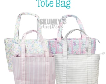 Monogrammed Nylon Tote Bag, Personalized Embroidered Overnight Bag, Toddler, Girls, Boys, gift for her, wipeable, girls graduation gift