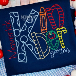 Boys Back to School Shirt, First Day of School Shirt, Boys Kindergarten Shirt, Preschool crocodile apple shirt, Personalized Appliqué shirt,