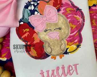 Girls Thanksgiving outfit, turkey shirt, first thanksgiving outfit, fall outfit, monogrammed shirt