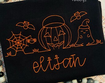 Girls Halloween Shirt, Halloween Applique Shirt, Candycorn shirt, Candy Corn Shirt, Personalized Girls Shirt, Custom Halloween Shirt