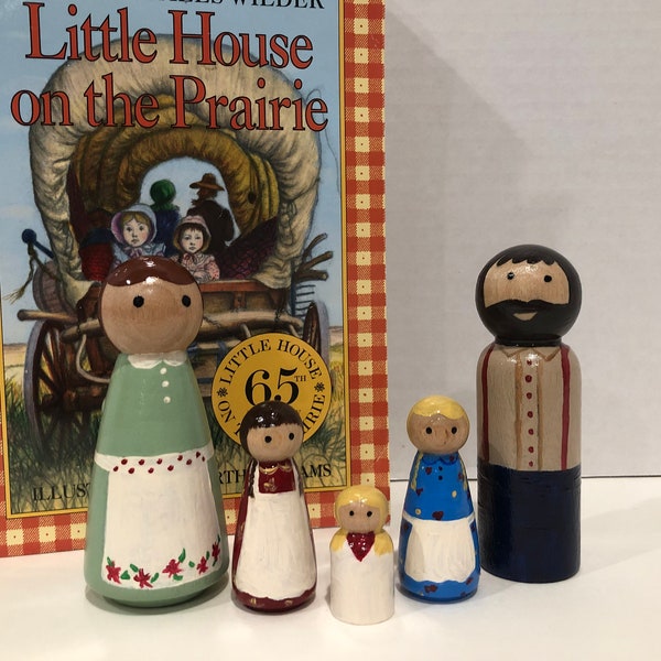 Little House on the Prairie peg doll play set- Optional Mr. Edwards