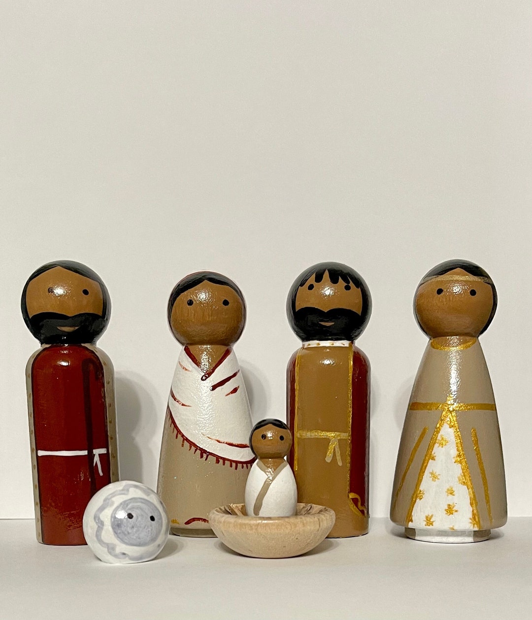 Heirloom Nativity Set /multicultural/ Middle Eastern / Black Nativity
