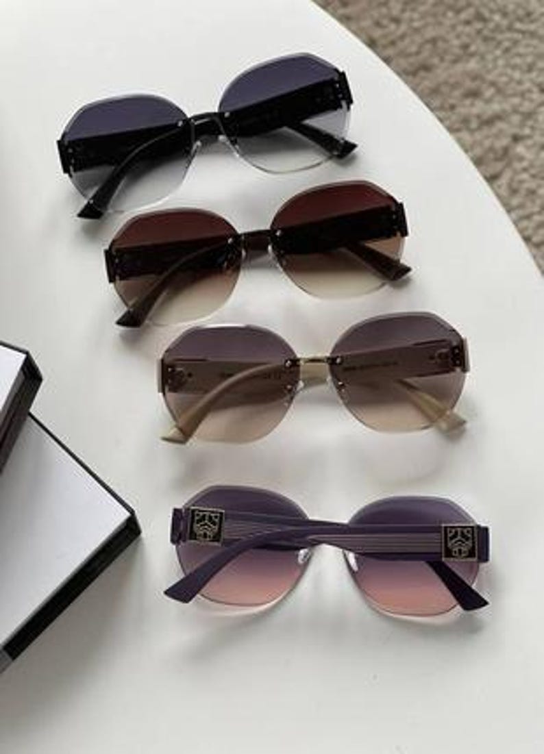 Cartier Green Lens Gold Wood Rectangle Sunglasses image 10