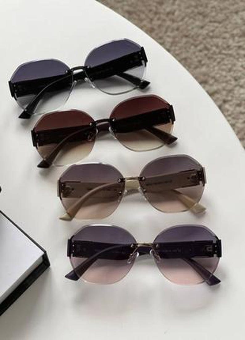 Cartier Green Lens Gold Wood Rectangle Sunglasses image 9