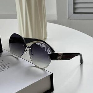 Cartier Green Lens Gold Wood Rectangle Sunglasses image 6