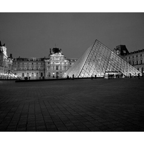 8x10 Print - Night at the Louvre