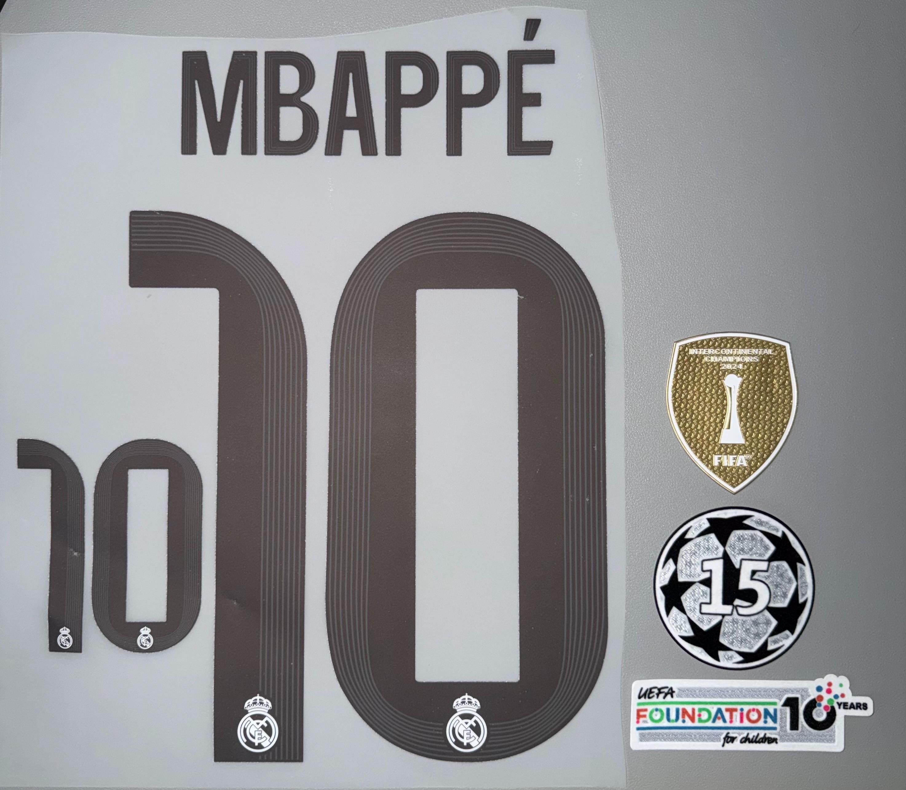 Flocage Officiel - France 1 étoile, Mbappé, WC 2018, Home, Blanc Flocage Officiel - France 1 étoile, Mbappé, WC 2018, Home, Blanc