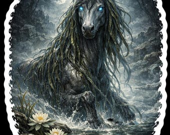 Kelpie Celtic Mythology Die Cut Vinyl Sticker