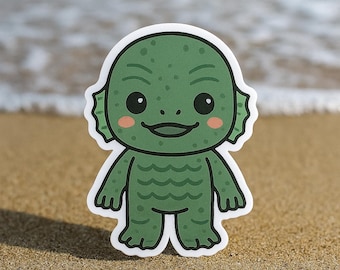 Creature from the Black Lagoon Vinyl Sticker | Monster Decal