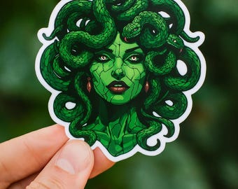 Medusa Sticker, Greek Mythology Vinyl Decal