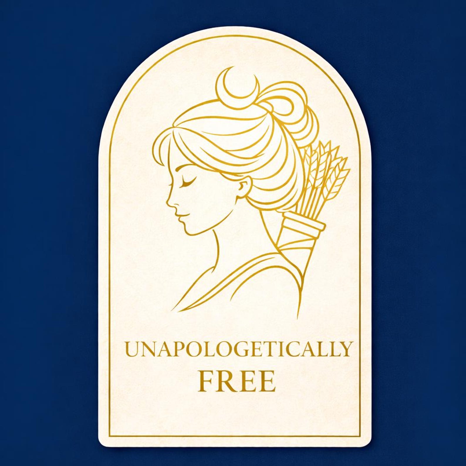 Unapologetically Free Artemis Sticker, Greek Goddess Huntress Vinyl - Etsy