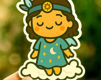 Adesivo in vinile della mitologia Maya Chibi Tepeu