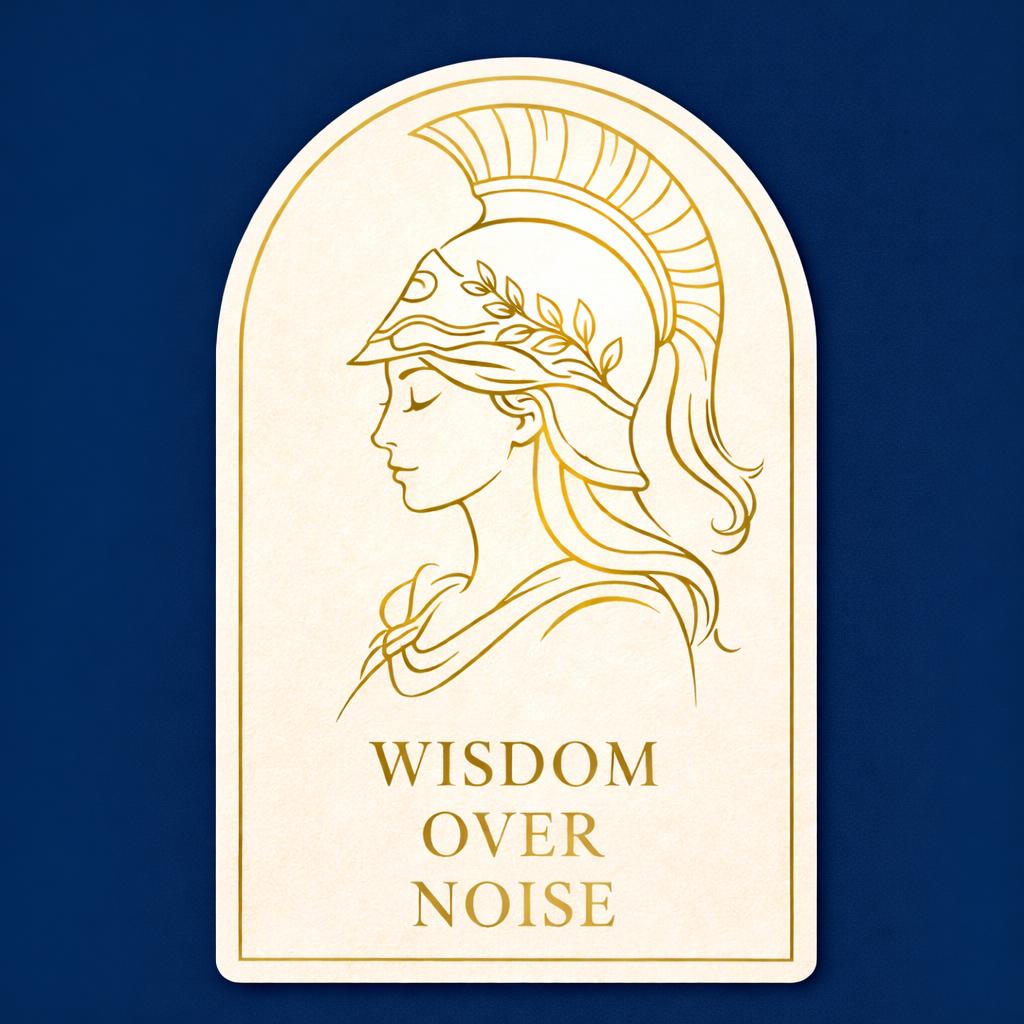 Athea Sticker Wisdom Over Noise Athena Sticker, Greek Goddess Vinyl - Etsy