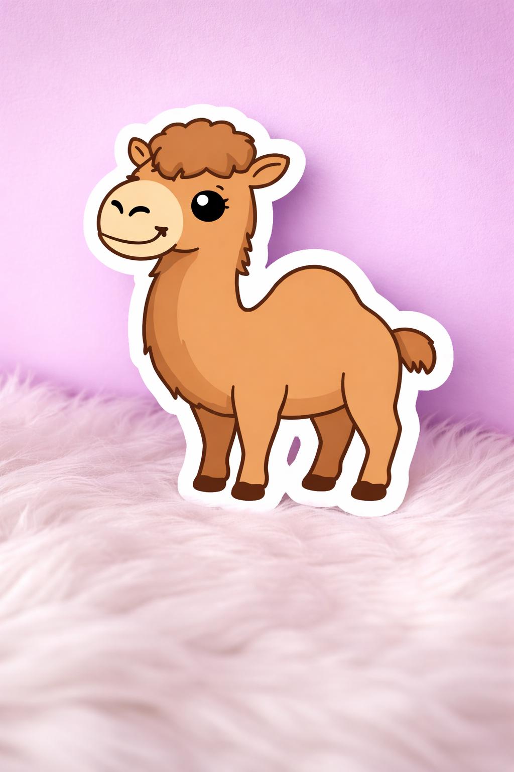 Chibi Camel Sticker - Kawaii Dromedary Vinyl Decal - Etsy