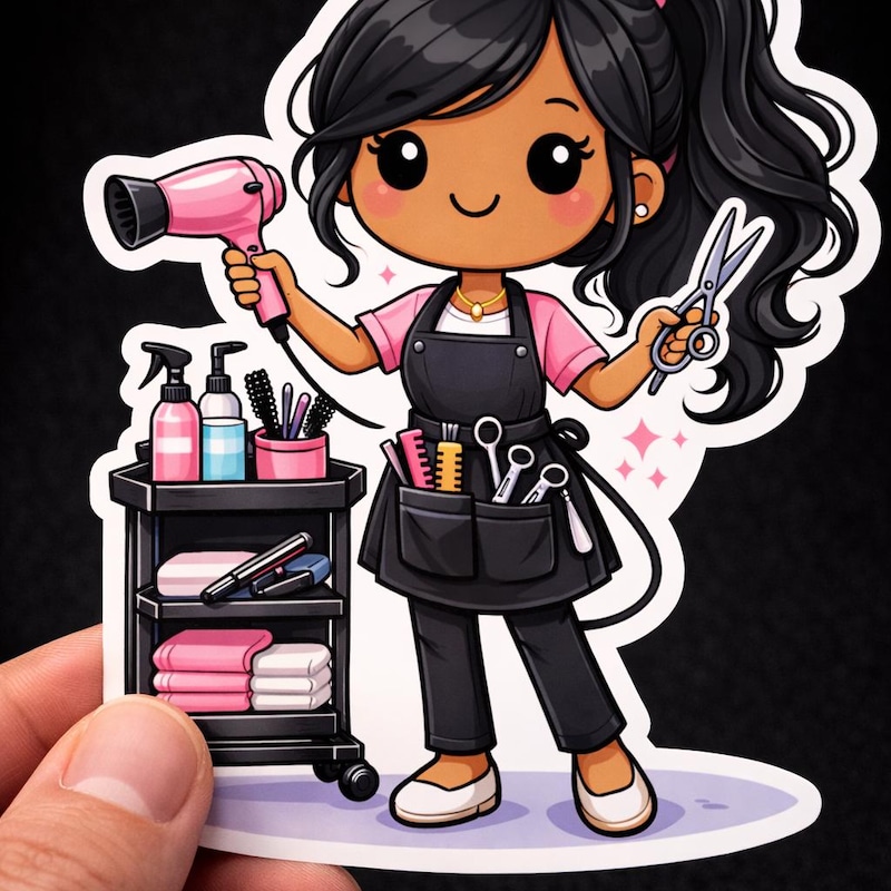 Chibi Computer Jpg Stylist for Computer - Etsy