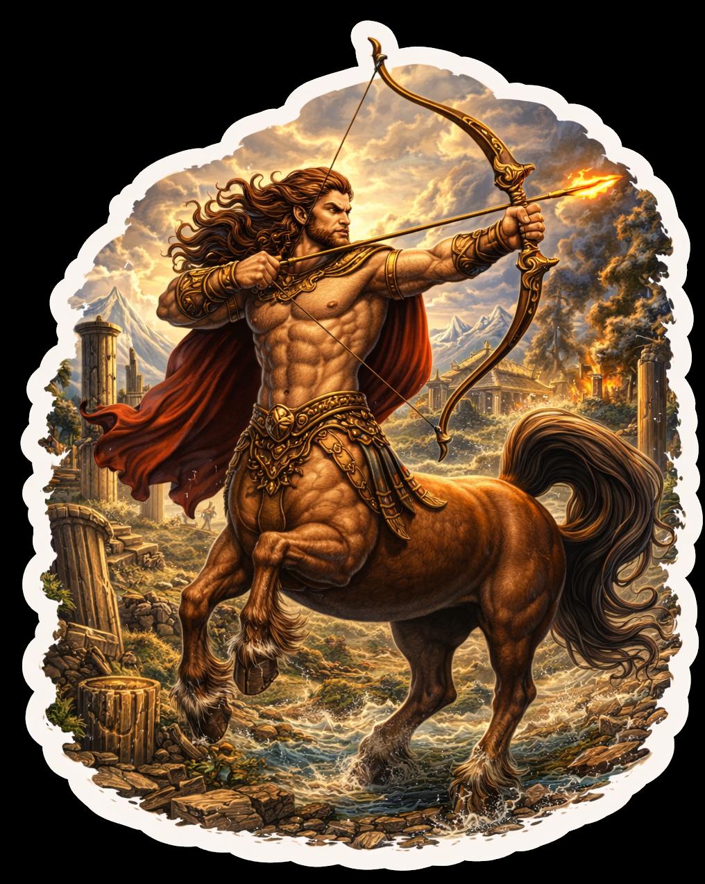 Centaur Greek Mythology Vinyl Sticker - Etsy