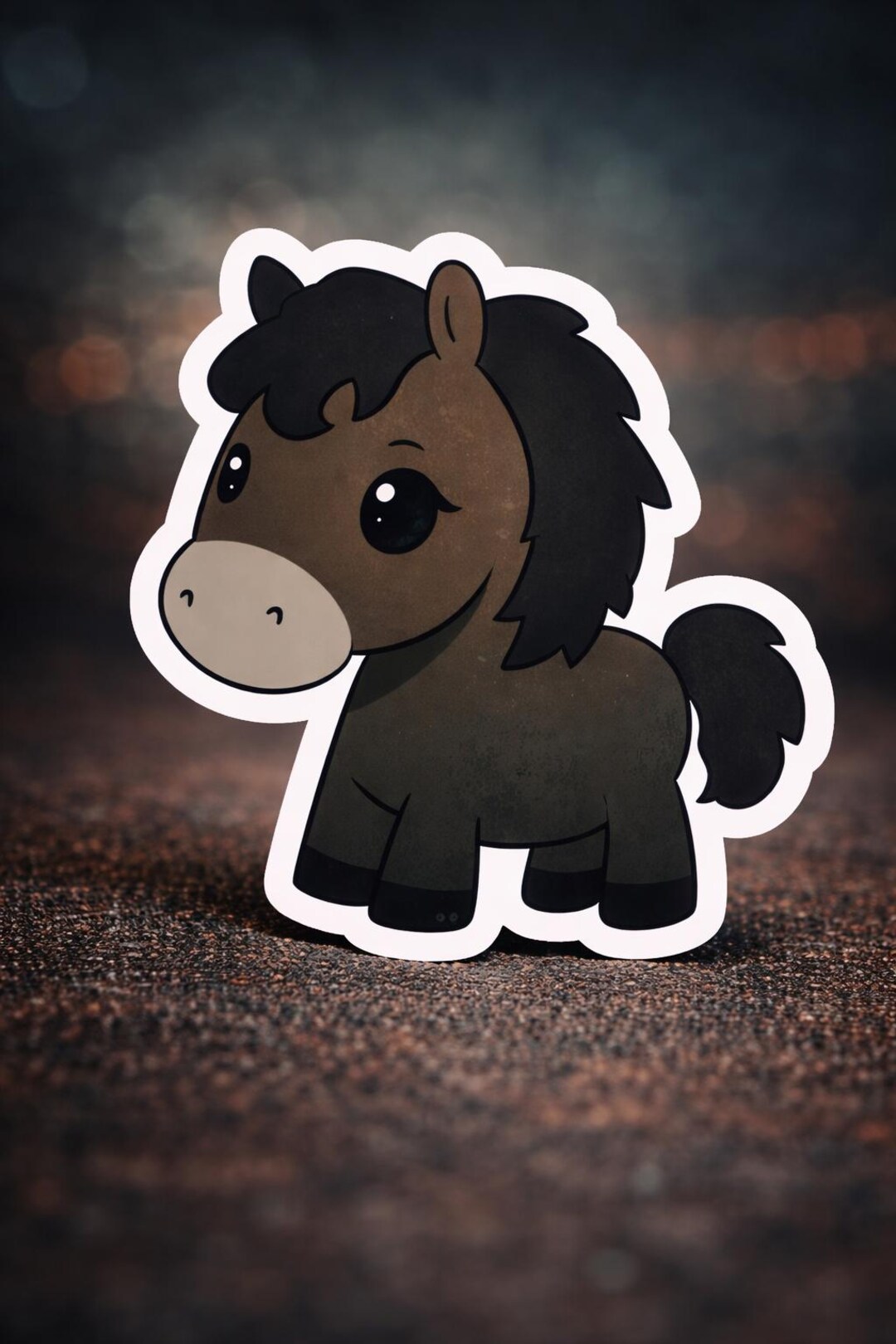 Chibi Sticker Riding Chibi Horse Die Cut Sticker - Etsy