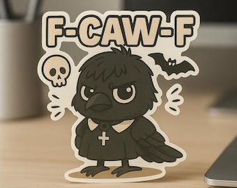F-Caw-F Corneille Corbeau Sticker