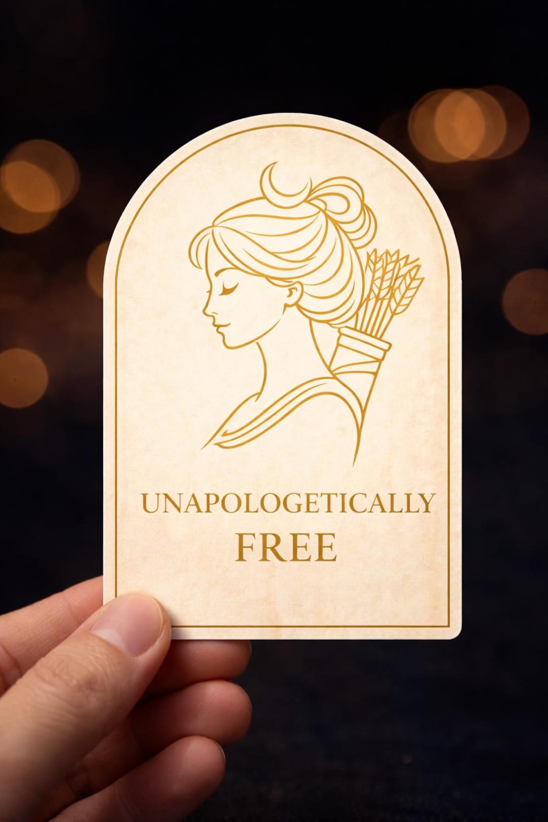 Unapologetically Free Artemis Sticker, Greek Goddess Huntress Vinyl - Etsy