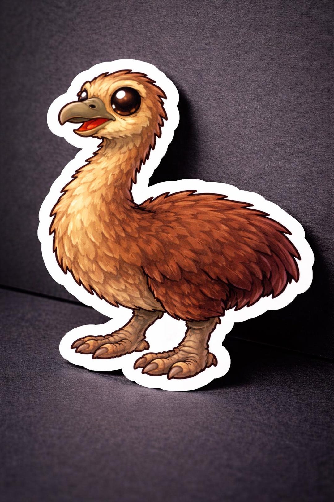 Exticnt Sticker Chibi Moa Sticker | Extinct Flightless Bird Decal | Paleontology Art - Etsy