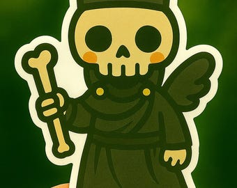 Adesivo in vinile Chibi Hun-Camé Maya Dio della Morte