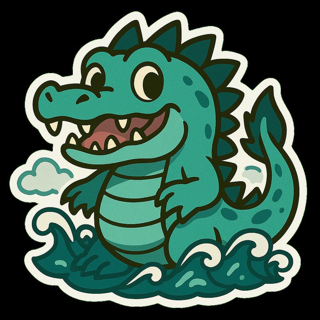 Chibi Cipactli Aztec Mythical Creature Vinyl Sticker - Etsy