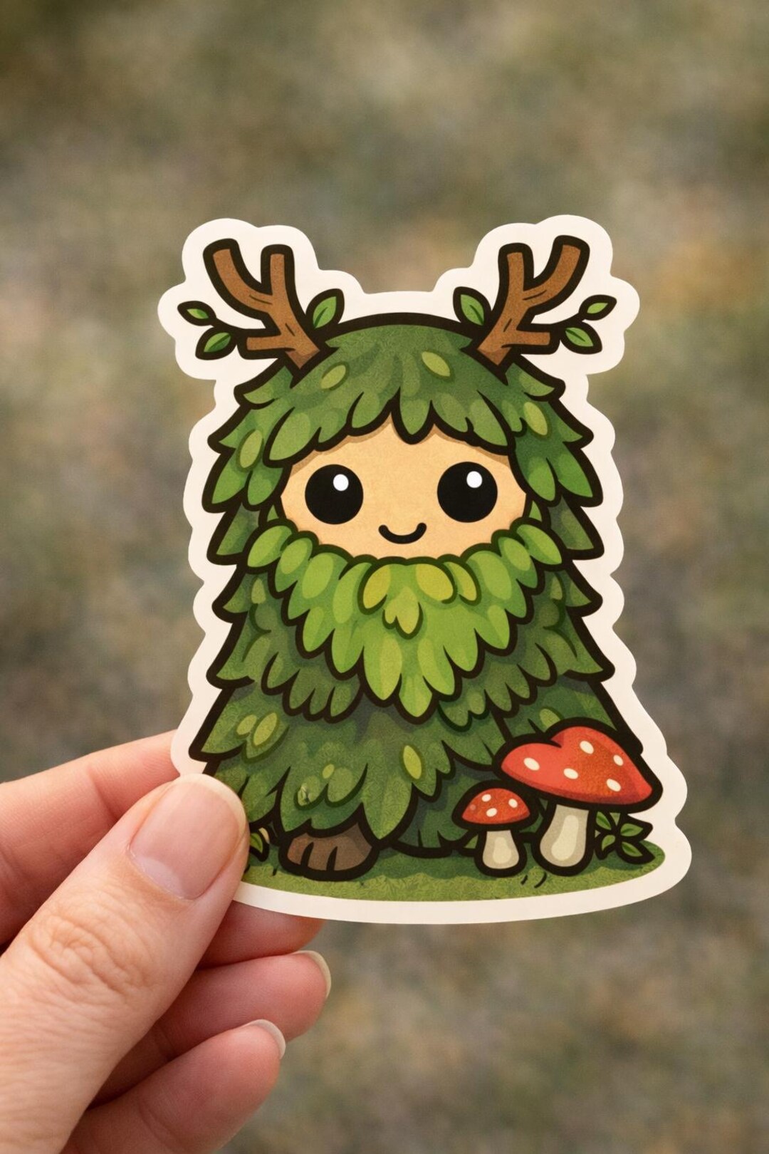 Chibi Leshy Forest Spirit Slavic Folklore Vinyl Sticker - Etsy