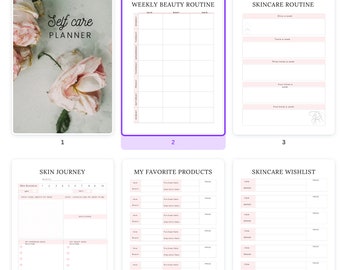 Self care planner, digital, self love tracker, daily weekly journal, healthy journal, selfcare planner, self care tracker, digital journal