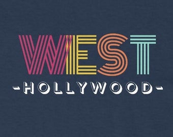 West Hollywood vibe retro t-shirt Unisex Ultra Cotton Tee