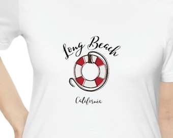 t-shirt: Long Beach, California Life Guard shirt Unisex Jersey Short Sleeve Tee