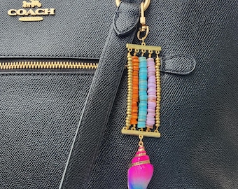 Colorful Shell Bag Charm