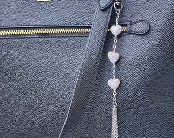 Disco Heart Bag Charm