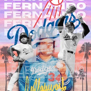 Art numérique personnalisé Fernando Valenzuela