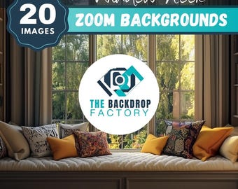 Window Nook Zoom-Hintergründe, virtueller HD-Hintergrund (digitaler Download)