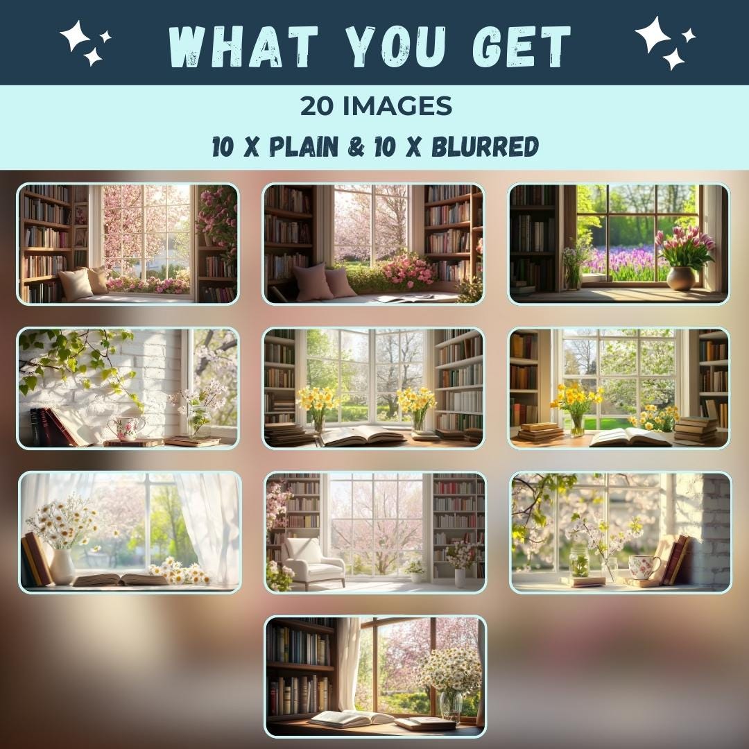Spring Theme Virtual Background 20 Spring- Themed Zoom Background, Virtual Background, Teams Background ...