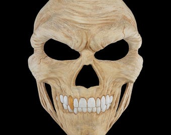 Máscara de calavera espeluznante para Halloween – Máscara de calavera impresa en 3D / Diseño de terror escalofriante / Perfecta para Halloween / Ajuste personalizable