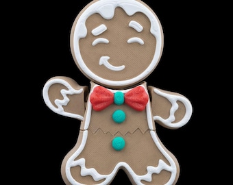 Sr. Crumbles – Adorno de Hombre de Jengibre / Decoración Navideña y Adorno para Árbol de Navidad