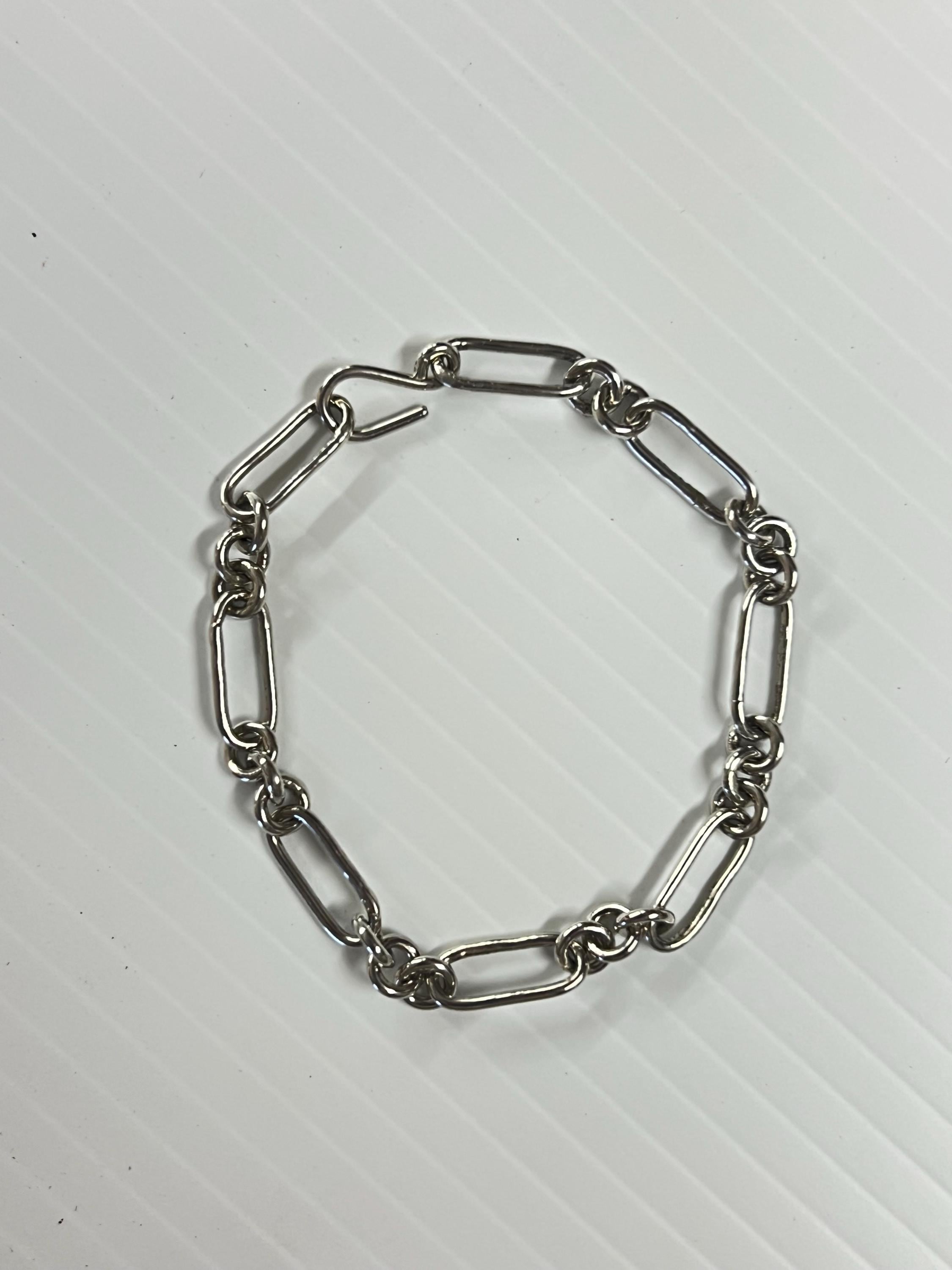 Sterling Silver Trombone Link Bracelet - Etsy