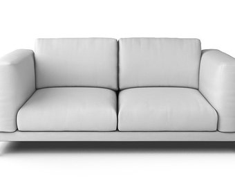 Custom Ikea Hovas Sofa Slipcover 3 Seater In Gaia White Etsy
