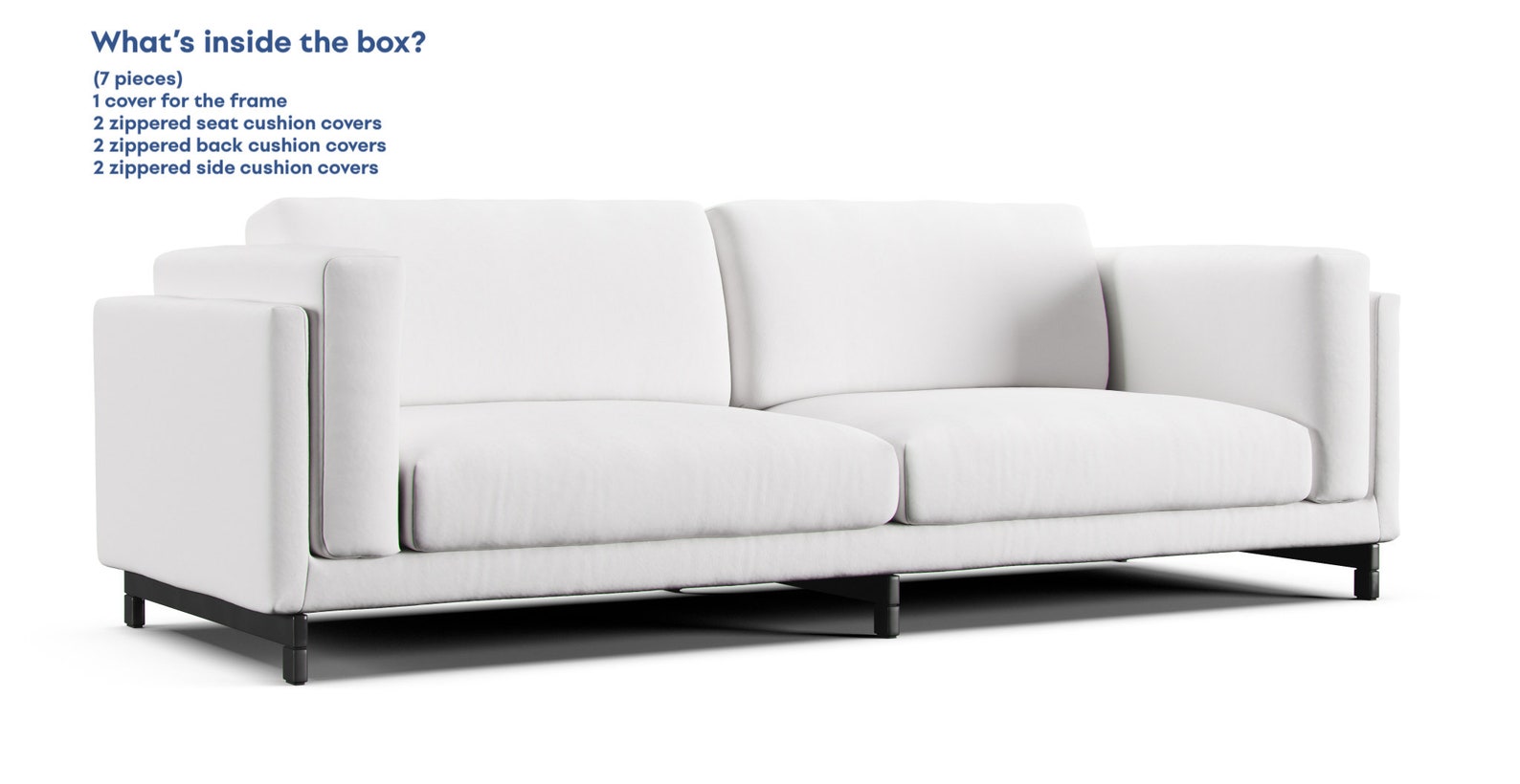 Ikea Nockeby 3 Seater Sofa Cover Replacement Covers for IKEA Etsy