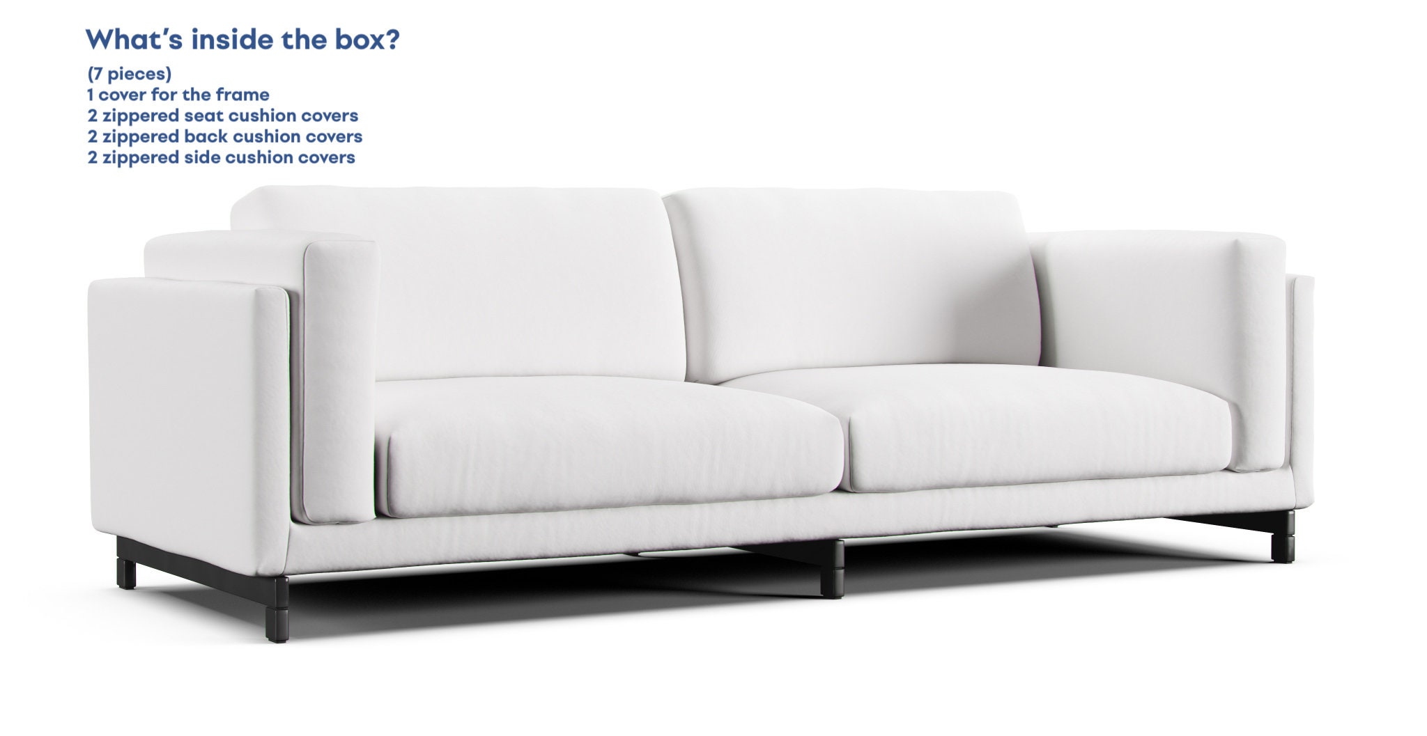 Ikea Nockeby 3 Seater Sofa Cover Replacement Covers for IKEA Etsy