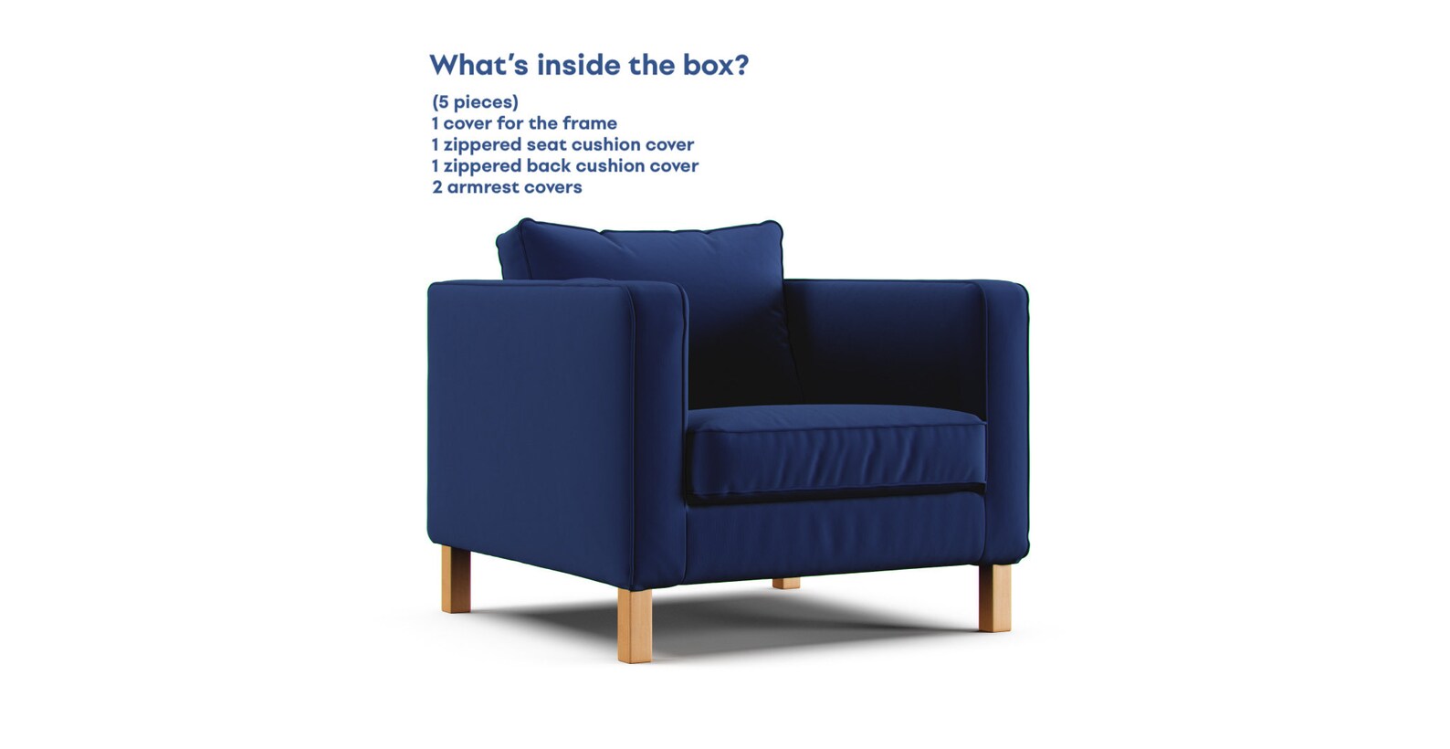 Ikea Karlstad Armchair Cover Replacement Slipcovers for the Etsy