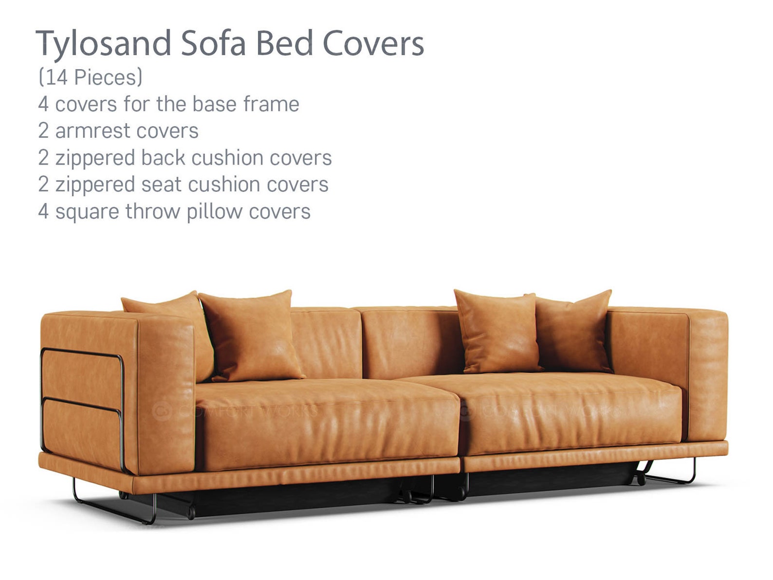 Ikea Tylosand Sofa Bed Cover Replacement Sofa Covers for The Etsy