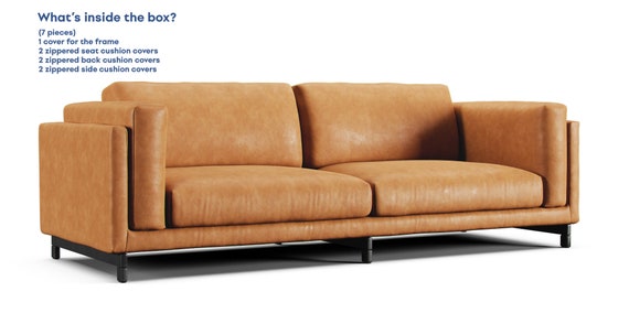 Nockeby 3 Seater Sofa Cover Replacement Covers For Nockeby 3 Seater Sofa Cover, 3 Seater Leather Sofa Covers