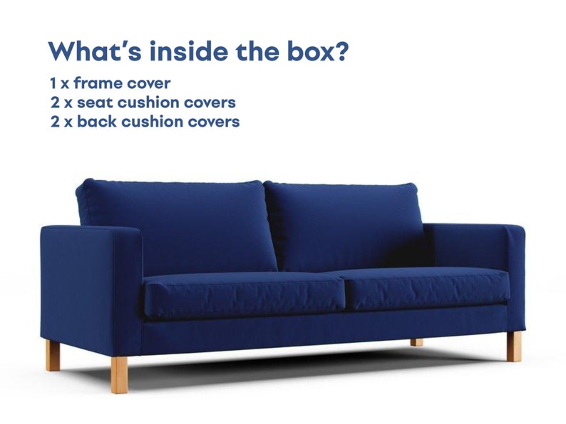 Ikea Karlstad 3 Seat Sofa Cover Replacement Couch Covers for Etsy